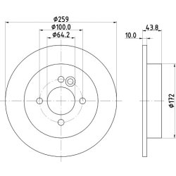 Brake Disc MINTEX MDC1499 OE Ref 1503070 MINTEX