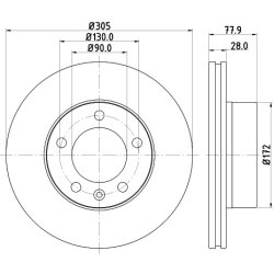 Brake Disc MINTEX MDC1505 MINTEX