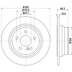 Brake Disc MINTEX MDC1633C OE Ref 2114230712 MINTEX