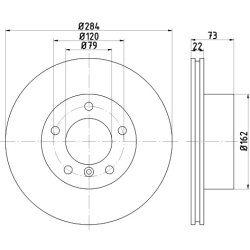Brake Disc MINTEX MDC1645 MINTEX