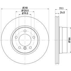 Brake Disc MINTEX MDC1658 MINTEX