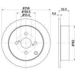 Brake Disc MINTEX MDC1678 MINTEX