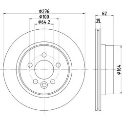 Brake Disc MINTEX MDC1683 OE Ref SDB900960 MINTEX
