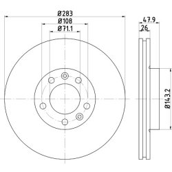 Brake Disc MINTEX MDC1687 MINTEX