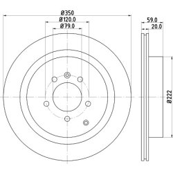 Brake Disc MINTEX MDC1715 MINTEX