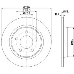 Brake Disc MINTEX MDC1717 OE Ref BP6Y26251C MINTEX