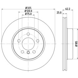 Brake Disc MINTEX MDC1719 MINTEX