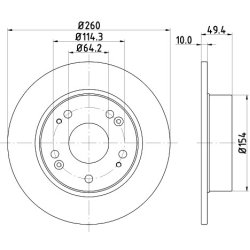 Brake Disc MINTEX MDC1721C OE Ref 42510SEAE50 MINTEX