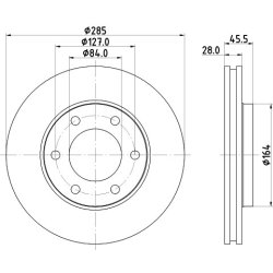 Brake Disc MINTEX MDC1785 OE Ref 4351226160 MINTEX