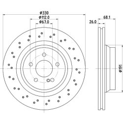 Brake Disc MINTEX MDC1789 MINTEX