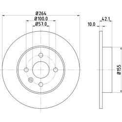 Brake Disc MINTEX MDC1791 OE Ref 95526641 MINTEX