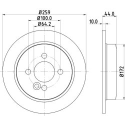 Brake Disc MINTEX MDC1804 OE Ref 6774987 MINTEX
