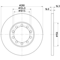 Brake Disc MINTEX MDC1811 MINTEX