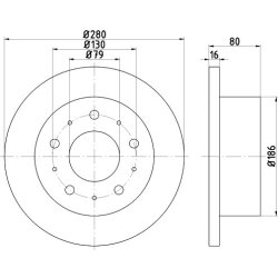 Brake Disc MINTEX MDC1817 MINTEX