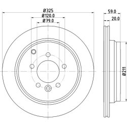 Brake Disc MINTEX MDC1852 MINTEX