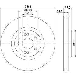 Brake Disc MINTEX MDC1887 OE Ref 8201695234 MINTEX