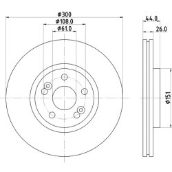 Brake Disc MINTEX MDC1898 OE Ref 8200196263 MINTEX
