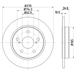 Brake Disc MINTEX MDC2018 MINTEX