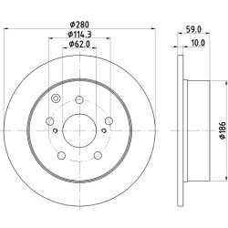 Brake Disc MINTEX MDC2029 OE Ref 4243105050 MINTEX