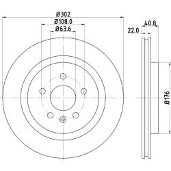 Brake Disc MINTEX MDC2034 OE Ref 31471028 MINTEX