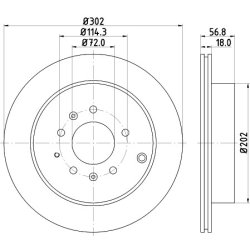 Brake Disc MINTEX MDC2082 OE Ref L52826251 MINTEX