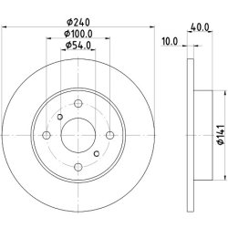 Brake Disc MINTEX MDC2089 OE Ref 4243117010 MINTEX