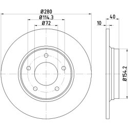 Brake Disc MINTEX MDC2096 MINTEX