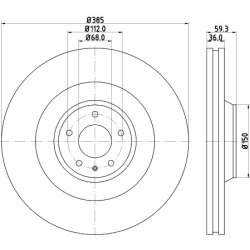 Brake Disc MINTEX MDC2099 OE Ref 4E0615301E MINTEX