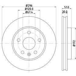 Brake Disc MINTEX MDC2112 MINTEX