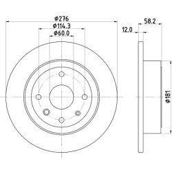 Brake Disc MINTEX MDC2135 OE Ref 5561186Z00 MINTEX