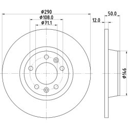 Brake Disc MINTEX MDC2193 OE Ref 424914 MINTEX