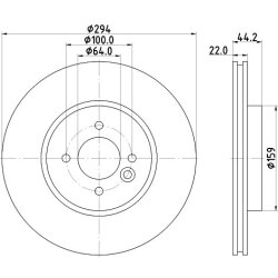 Brake Disc MINTEX MDC2197 OE Ref 6768933 MINTEX