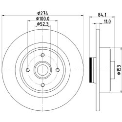 Brake Disc MINTEX MDC2201 OE Ref 7701208230 MINTEX