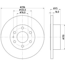 Brake Disc MINTEX MDC2247 OE Ref 7188080 MINTEX