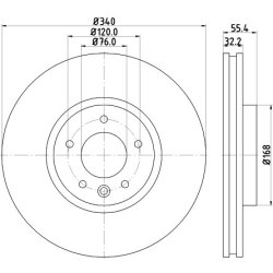 Brake Disc MINTEX MDC2261 OE Ref 7E0615301C MINTEX