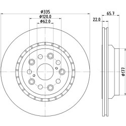 Brake Disc MINTEX MDC2271L OE Ref 4243250010 MINTEX