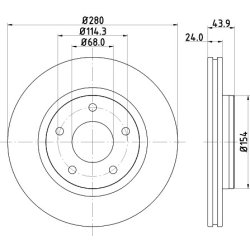 Brake Disc MINTEX MDC2280 OE Ref 402063DA0A MINTEX