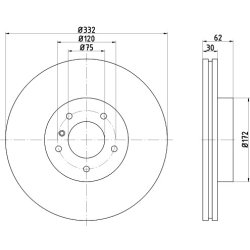 Brake Disc MINTEX MDC2336