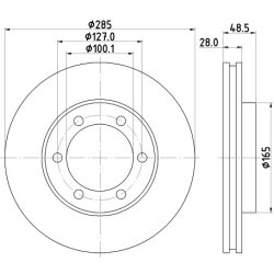 Brake Disc MINTEX MDC2347 OE Ref 4351226180 MINTEX