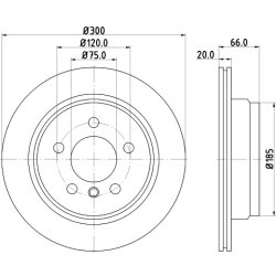Brake Disc MINTEX MDC2356 OE Ref 34216864900 MINTEX