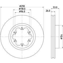 Brake Disc MINTEX MDC2369 OE Ref 402069X60A MINTEX