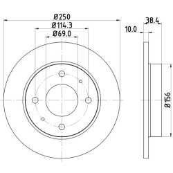 Brake Disc MINTEX MDC2376 OE Ref 4605A076 MINTEX