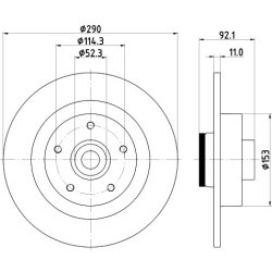Brake Disc MINTEX MDC2512 OE Ref 432028136R MINTEX