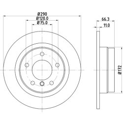 Brake Disc MINTEX MDC2557 OE Ref 6792225 MINTEX