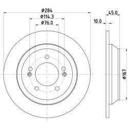 Brake Disc MINTEX MDC2606 OE Ref 58411B2500 MINTEX