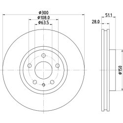 Brake Disc MINTEX MDC2662 OE Ref DG9C1125AF MINTEX