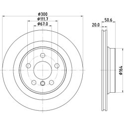 Brake Disc MINTEX MDC2679 OE Ref 34206891086 MINTEX