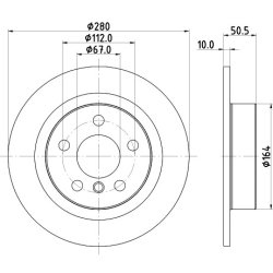 Brake Disc MINTEX MDC2682 OE Ref 34216864141 MINTEX