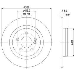 Brake Disc MINTEX MDC2703 OE Ref 1724230212 MINTEX