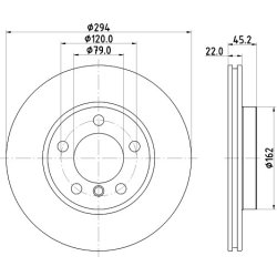 Brake Disc MINTEX MDC2706 OE Ref 34119804828 MINTEX